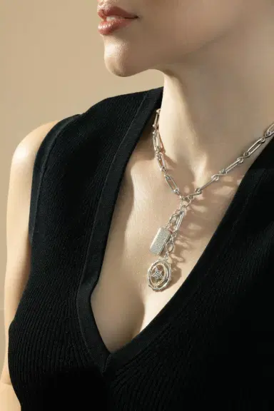 MONICA RICH KOSANN Infinity Classic Link Necklace | Thumbnail 3 MONICA RICH KOSANN Infinity Classic Link Necklace | Thumbnail 3