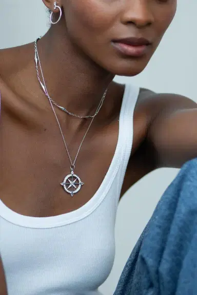 MONICA RICH KOSANN White Sapphire Adventure Necklace | Thumbnail 2