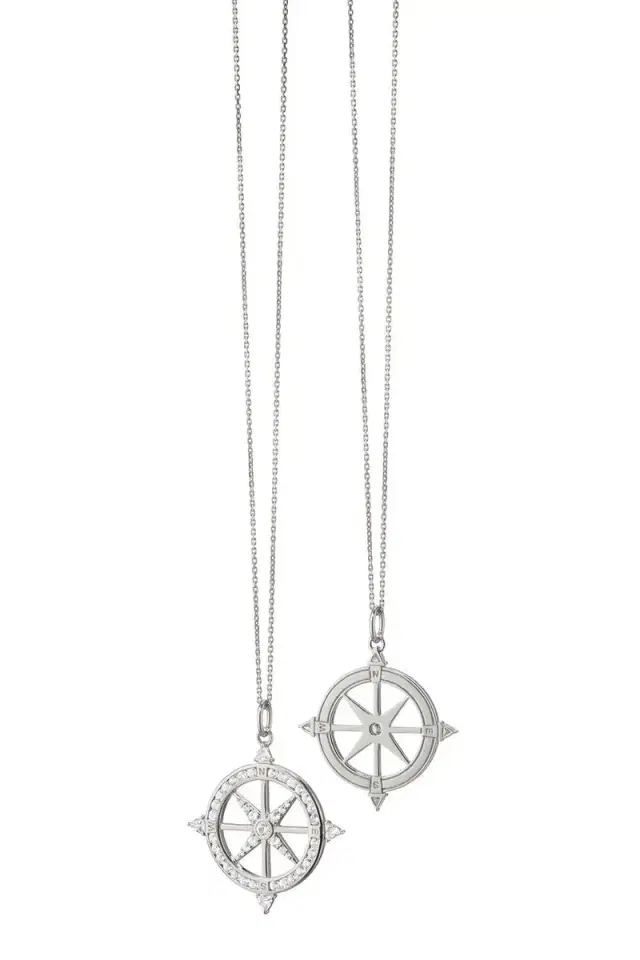 MONICA RICH KOSANN White Sapphire Adventure Necklace