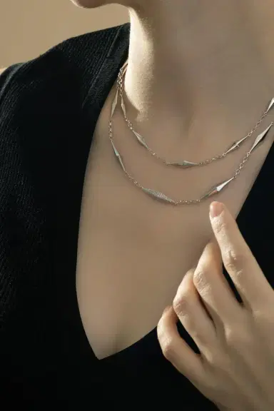 MONICA RICH KOSANN White Sapphire Points North Necklace | Thumbnail 4