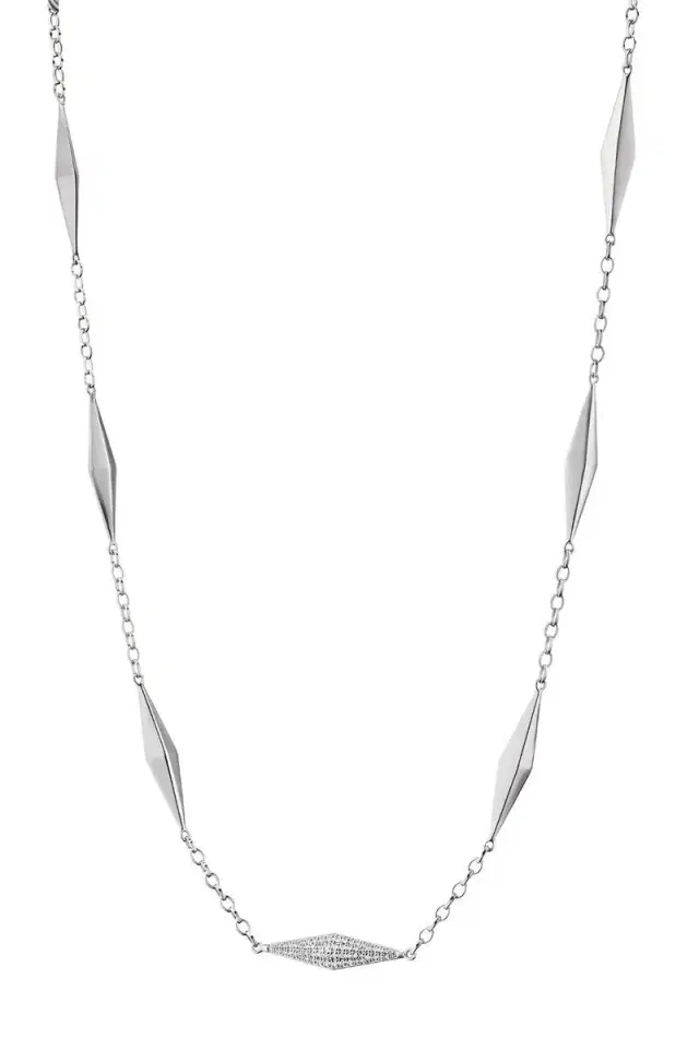 MONICA RICH KOSANN White Sapphire Points North Necklace