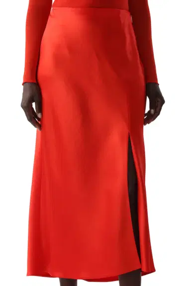 Jason Wu Collection WASHED TWILL BIAS SLIP PENCIL MIDI SKIRT | Thumbnail 5 Jason Wu Collection WASHED TWILL BIAS SLIP PENCIL MIDI SKIRT | Thumbnail 5