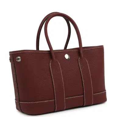 HERMÈS Hermes Garden Party Neo 23 Rouge H Negonda Palladium Hardware | Thumbnail 2