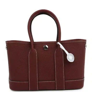 HERMÈS Hermes Garden Party Neo 23 Rouge H Negonda Palladium Hardware | Thumbnail 5