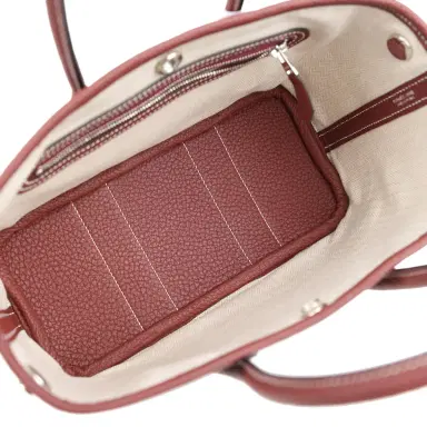 HERMÈS Hermes Garden Party Neo 23 Rouge H Negonda Palladium Hardware | Thumbnail 8