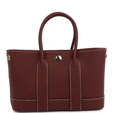 HERMÈS Hermes Garden Party Neo 23 Rouge H Negonda Palladium Hardware | Thumbnail 1