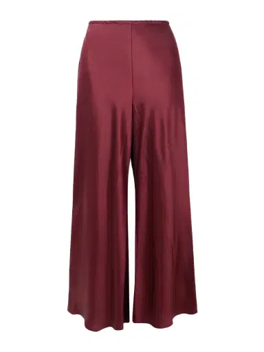 LESET Barb Draped Satin Wide-leg Pants | Thumbnail 1 LESET Barb Draped Satin Wide-leg Pants | Thumbnail 1