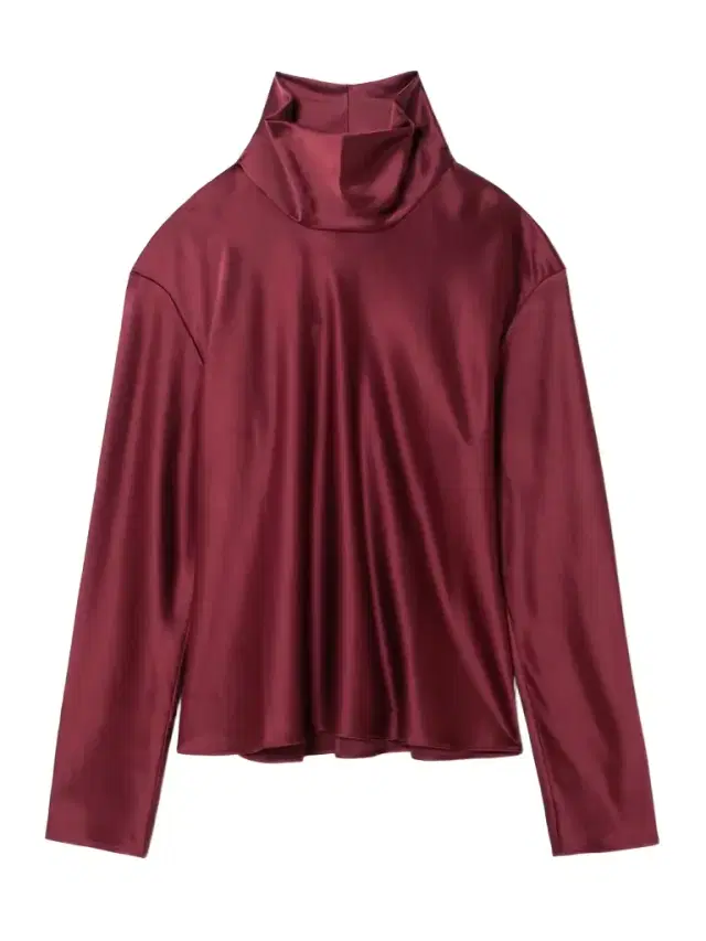 Barb Draped Satin Blouse