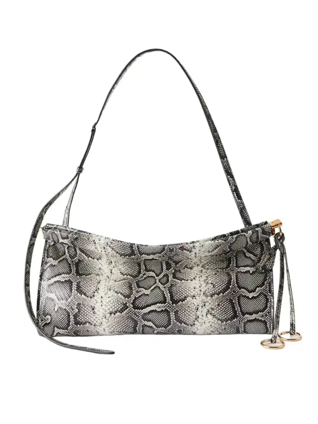 Alaïa Le Click E/w Medium Snake-effect Eel Shoulder Bag