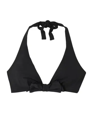 Eres Style Bow-detailed Triangle Halterneck Bikini Top | Thumbnail 1 Eres Style Bow-detailed Triangle Halterneck Bikini Top | Thumbnail 1