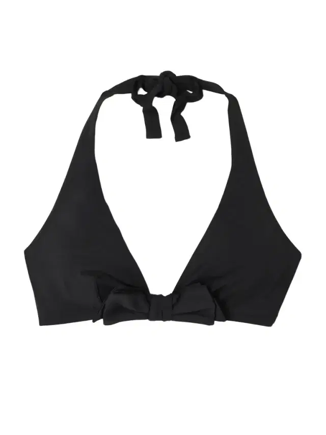 Style Bow-detailed Triangle Halterneck Bikini Top