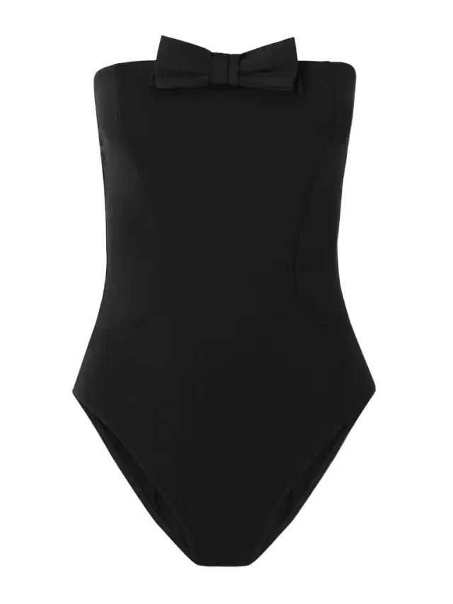Dress Code Bow-detailed Strapless Swimsuit