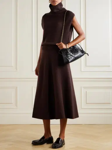 Allude Wool And Cashmere-blend Midi Skirt | Thumbnail 2 Allude Wool And Cashmere-blend Midi Skirt | Thumbnail 2