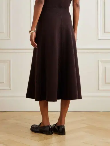 Allude Wool And Cashmere-blend Midi Skirt | Thumbnail 4 Allude Wool And Cashmere-blend Midi Skirt | Thumbnail 4