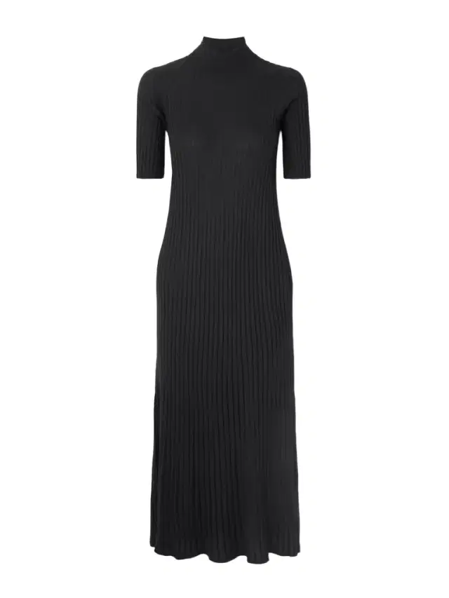 Ribbed Cashmere-blend Midi Dress