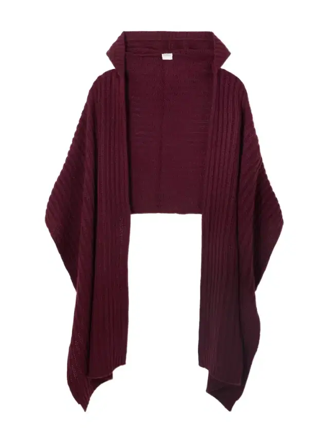 Hooded Ribbed Cashmere Scarf
