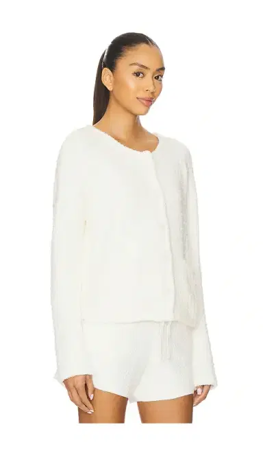 Barefoot Dreams CozyChic Textured Button Front Cardigan | Thumbnail 2