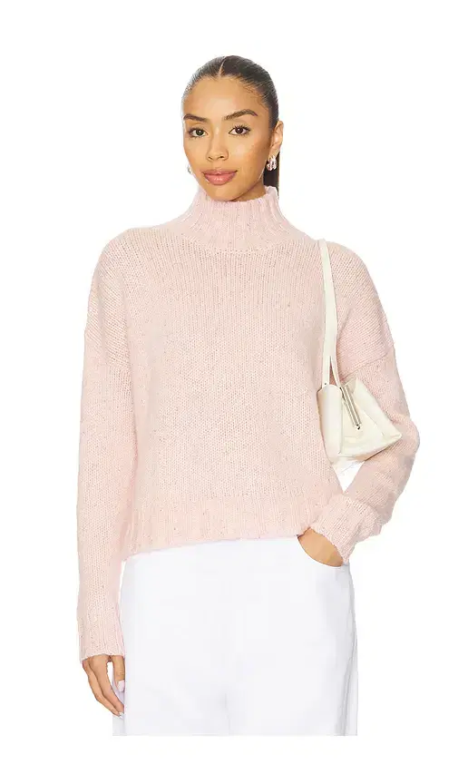 Boxy Chunky Mock Sweater