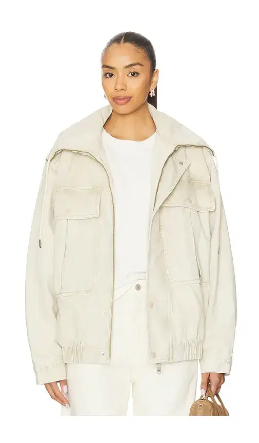 One Teaspoon Denim Utility Puffer Jacket