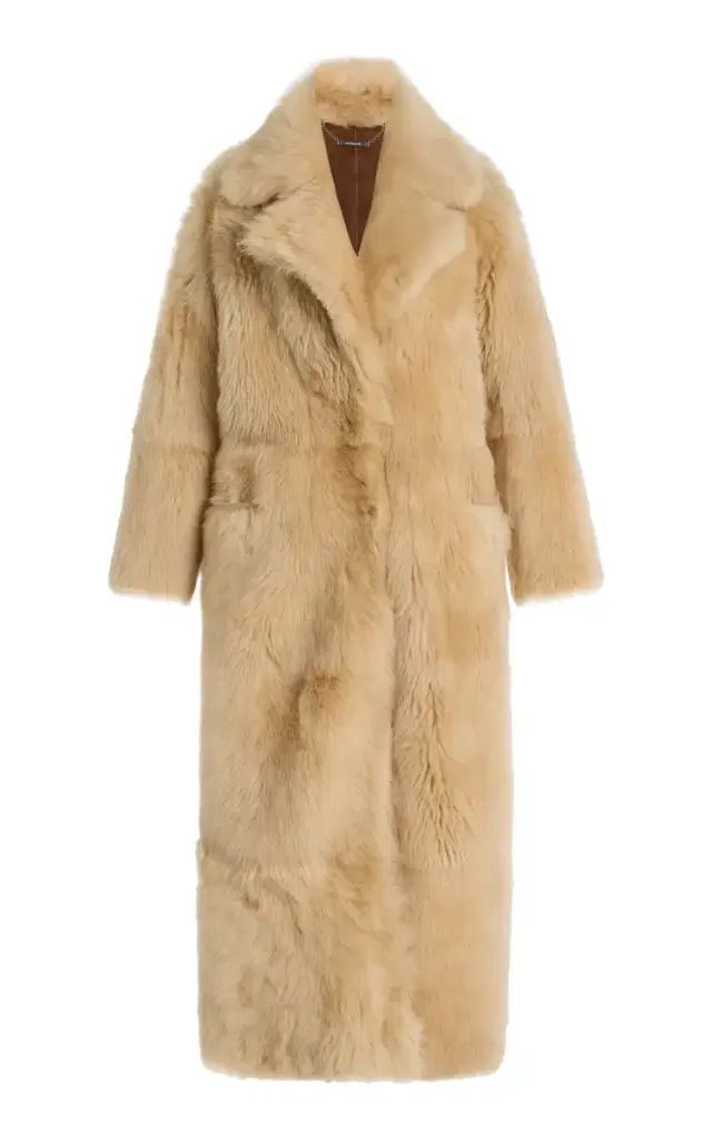 Evita Long Shearling Coat