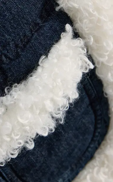 IENKI IENKI Keptar Down Denim Cropped Vest | Thumbnail 5