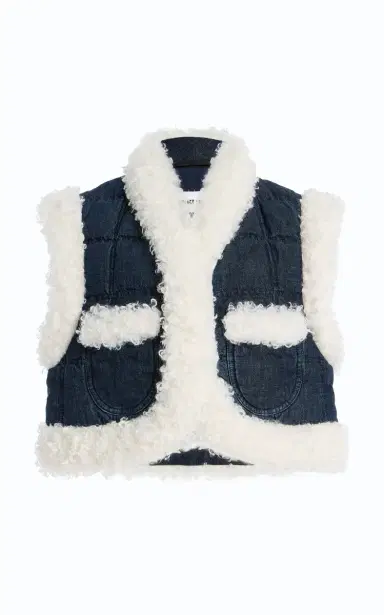 IENKI IENKI Keptar Down Denim Cropped Vest | Thumbnail 6