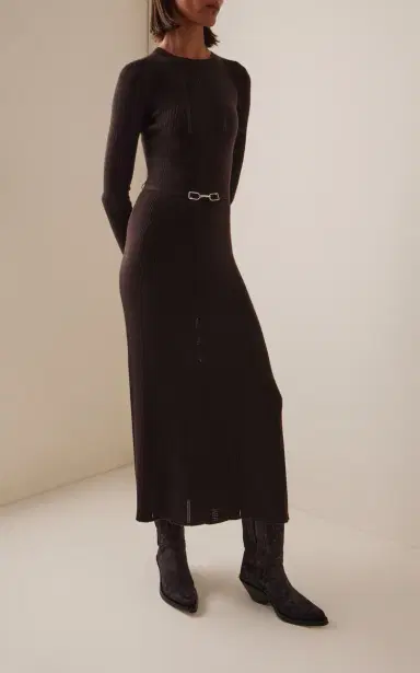 Gabriela Hearst Imagene Knit Wool Maxi Dress | Thumbnail 2 Gabriela Hearst Imagene Knit Wool Maxi Dress | Thumbnail 2