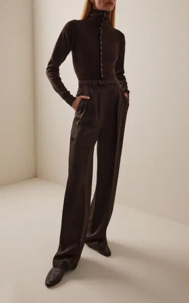 Gabriela Hearst Vargas Pleated Silk Wide-Leg Pants | Thumbnail 2 Gabriela Hearst Vargas Pleated Silk Wide-Leg Pants | Thumbnail 2
