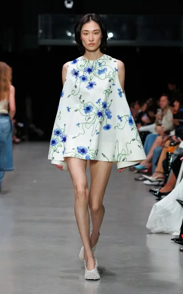 Floral Cotton Mini Dress