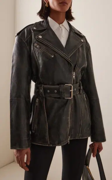 Stand Studio Leona Leather Biker Jacket | Thumbnail 2 Stand Studio Leona Leather Biker Jacket | Thumbnail 2