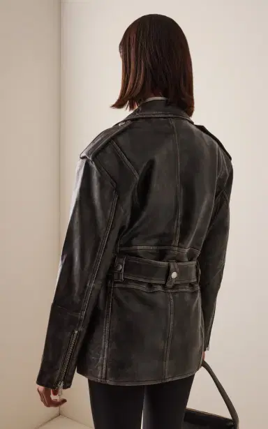 Stand Studio Leona Leather Biker Jacket | Thumbnail 4 Stand Studio Leona Leather Biker Jacket | Thumbnail 4
