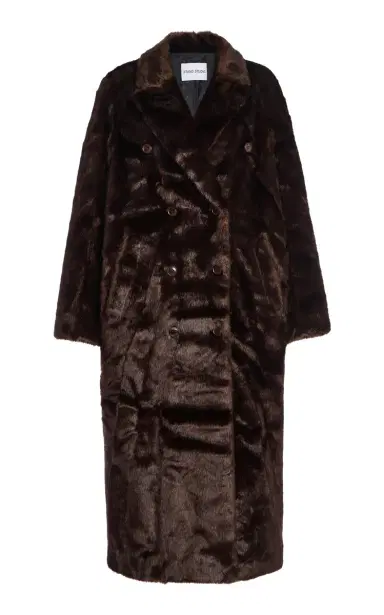 Stand Studio Harper Faux Fur Double-Breasted Coat | Thumbnail 1 Stand Studio Harper Faux Fur Double-Breasted Coat | Thumbnail 1