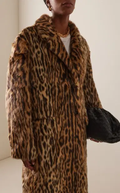 Stand Studio Marceline Leopard Faux Fur Coat | Thumbnail 3 Stand Studio Marceline Leopard Faux Fur Coat | Thumbnail 3