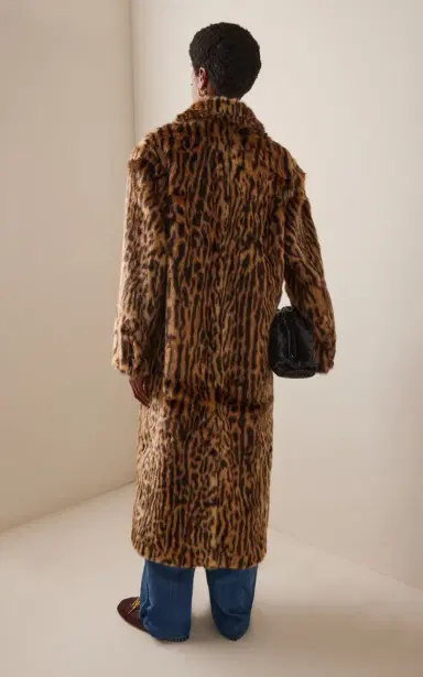 Stand Studio Marceline Leopard Faux Fur Coat | Thumbnail 4 Stand Studio Marceline Leopard Faux Fur Coat | Thumbnail 4