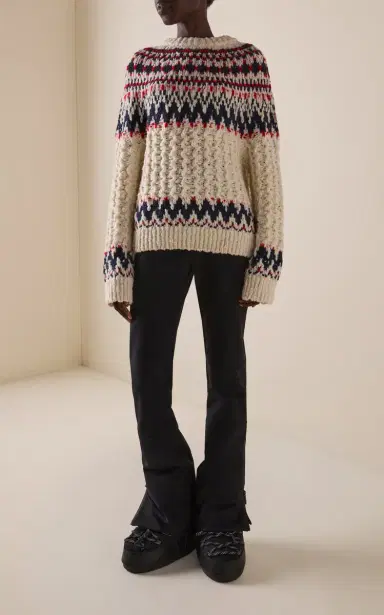 Moncler Grenoble Fair Isle Wool-Blend Top | Thumbnail 3
