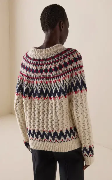 Moncler Grenoble Fair Isle Wool-Blend Top | Thumbnail 4