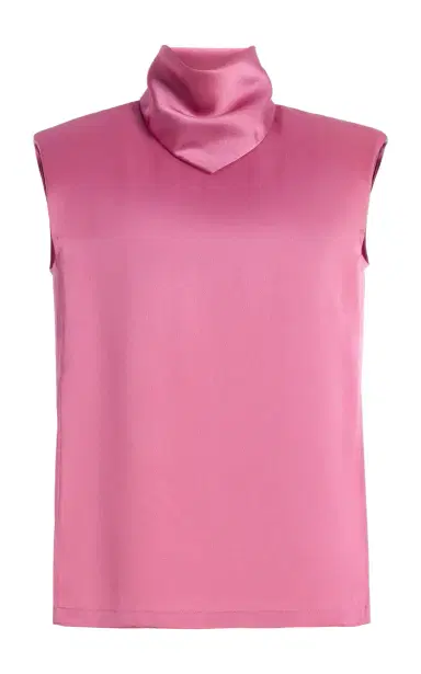 Bevza Exclusive Hustka Satin Scarf-Neck Top | Thumbnail 6 Bevza Exclusive Hustka Satin Scarf-Neck Top | Thumbnail 6