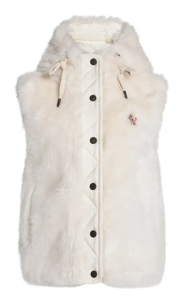 Moncler Grenoble Arve Faux Fur Vest