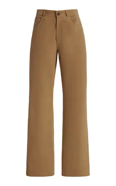 HAIKURE Korea Suede Mid-Rise Flared-Leg Jeans | Thumbnail 1 HAIKURE Korea Suede Mid-Rise Flared-Leg Jeans | Thumbnail 1