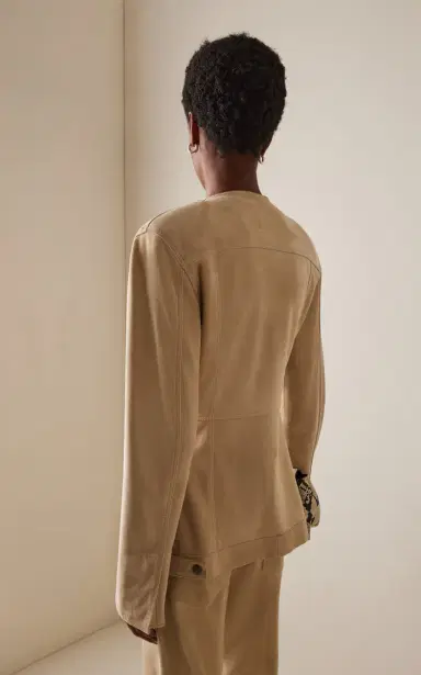 Haikure Temple Suede Jacket | Thumbnail 4