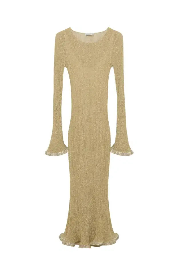 Simkhai Chessie Metallic Plisse Midi Dress