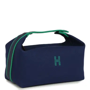 HERMÈS Hermes Bride-A-Brac GM Marine Canvas Palladium Hardware | Thumbnail 2