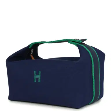 HERMÈS Hermes Bride-A-Brac GM Marine Canvas Palladium Hardware | Thumbnail 5