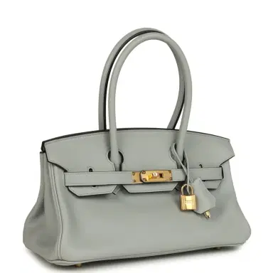 HERMÈS Hermes Shoulder Birkin Light 29 Bleu Glacier Evercolor Gold Hardware | Thumbnail 2