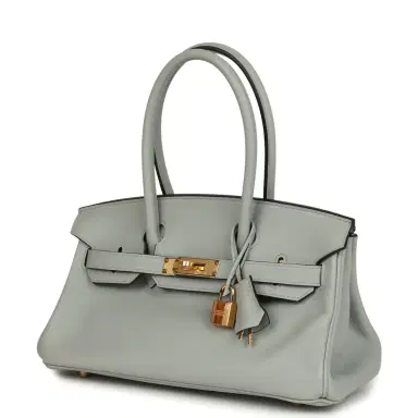 HERMÈS Hermes Shoulder Birkin Light 29 Bleu Glacier Evercolor Gold Hardware | Thumbnail 5