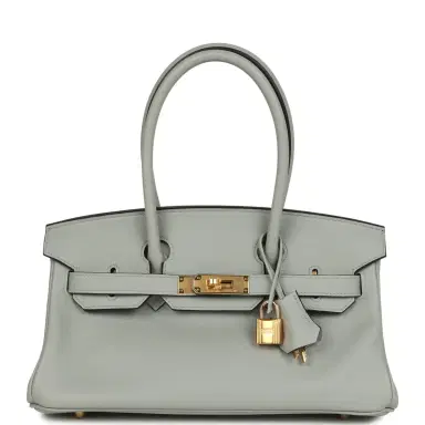 HERMÈS Hermes Shoulder Birkin Light 29 Bleu Glacier Evercolor Gold Hardware | Thumbnail 1
