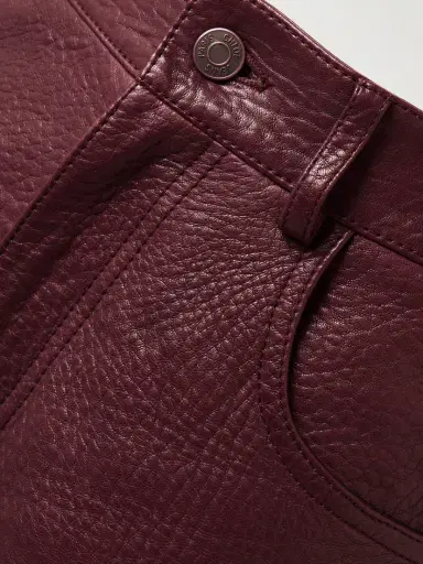 Chloé Textured-leather Flared Pants | Thumbnail 6