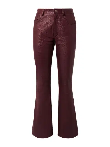 Chloé Textured-leather Flared Pants | Thumbnail 1