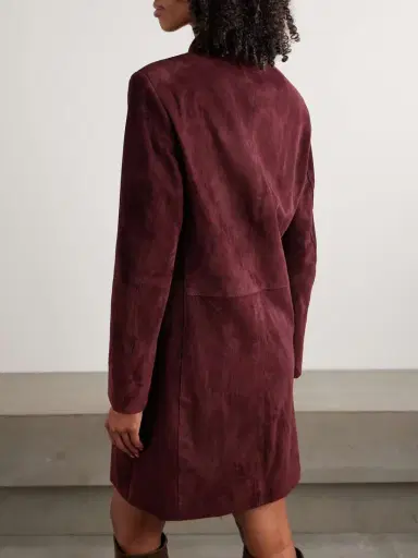 Nour Hammour Suede Coat | Thumbnail 4