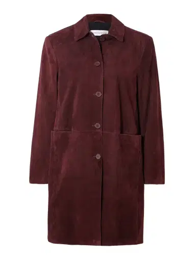 Nour Hammour Suede Coat | Thumbnail 1